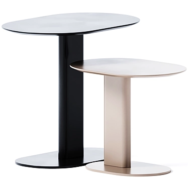Contemporary Plinto Side Table 3D model image 1 