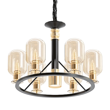 Glamorous Odeon Grif Chandelier 3D model image 1 