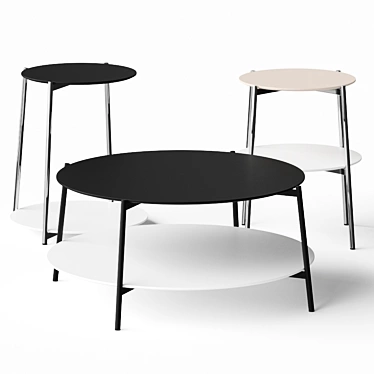 Shika Coffee Tables: Sleek & Modern 3D model image 1 