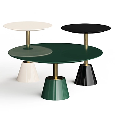 Sleek Shanghai Coffee Tables: Contemporary Design 3D model image 1 