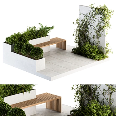 Pergola 06: Stylish Roof Garden Furniture 3D model image 1 