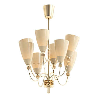 Elegant Tynell Chandelier 3D model image 1 