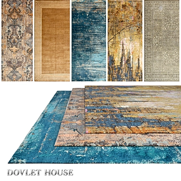 Luxurious Carpets: DOVLET HOUSE Collection 3D model image 1 