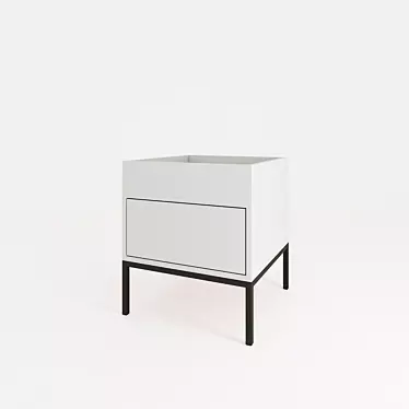 Elegant Spring Nightstand 3D model image 1 