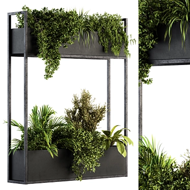 Green Oasis: Indoor Plant Box Stand 3D model image 1 