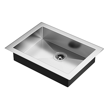 BLANCO Quatrus R0 ADA: Stylish & ADA Compliant Stainless Steel Sink 3D model image 1 