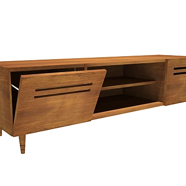 Sleek Modern TV Stand 3D model image 1 