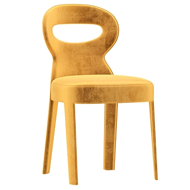 Modern Oval Back Dining Chair 3D model image 1 