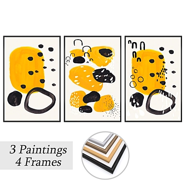 "Versatile Framed Wall Art Set 3D model image 1 