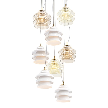 Cicare Pendant: Elegant Illumination for any Space 3D model image 1 