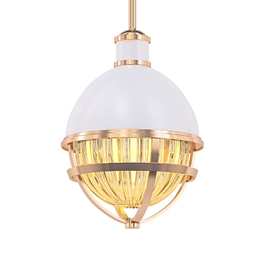 Modern Chrome Mini Pendant Light 3D model image 1 