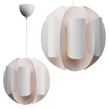 Modern White Pendant Lamp - Trubbnate/Hemma 3D model image 1 