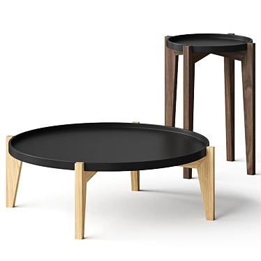 Elegant Globen Coffee Tables 3D model image 1 