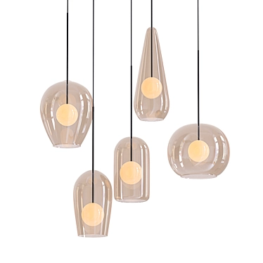 Cattelan Italia Melody E: Modern Ceiling Pendant 3D model image 1 