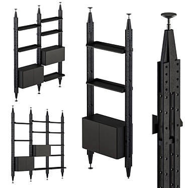 Elevate Your Space: Cassina Infinito Rack 3D model image 1 