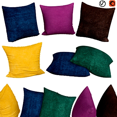 Elegant Pillows | No. 069 3D model image 1 