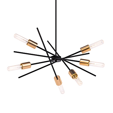 Astra 6 Light Sputnik Chandelier 3D model image 1 