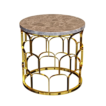 Zebrano Natural Wood Table 3D model image 1 