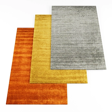 Versatile Rugs Collection with 5 Textures 3D model image 1 