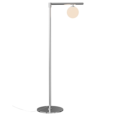 Endo Chrome Floor Lamp 3D model image 1 