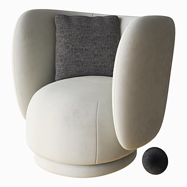 Rico Armchair: Modern Elegance by Ferm 3D model image 1 