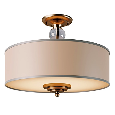 Elegant Black Virginia Ceiling Light 3D model image 1 