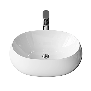 Minimalist Mira Washbasin MR-4834 3D model image 1 