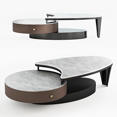 Elegant Tea Table: Aesthetic & Functional 3D model image 1 
