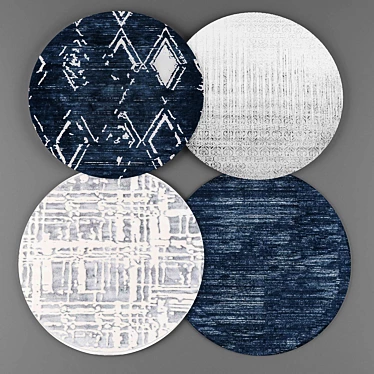 Title: Modern Style Round Rugs 3D model image 1 