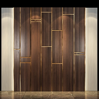  Modern Wall Panel 27  3D model image 1 