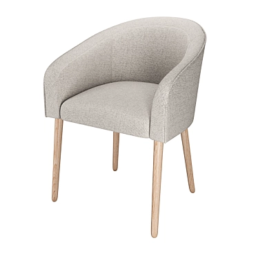 Angelica Upholstered Chair: Sleek and Stylish 3D model image 1 