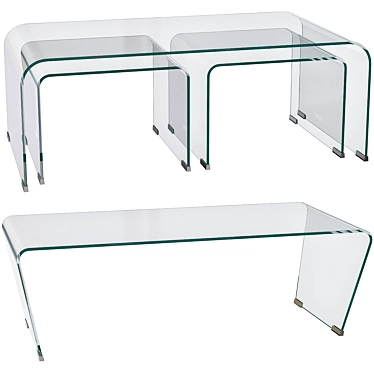 Modern Glass Coffee Tables 3D model image 1 