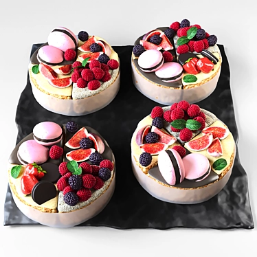 Delicious Dessert Delights 3D model image 1 