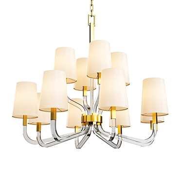 Elegant Reagan Chandelier 3D model image 1 