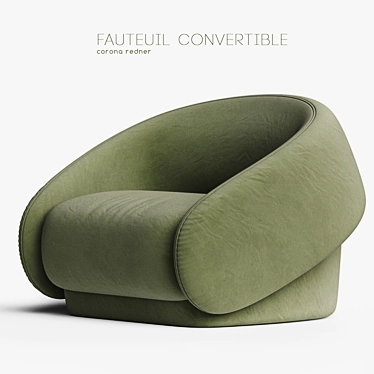 Up-Lift Convertible Armchair: Style and Function in One 3D model image 1 