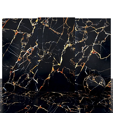 Luxurious Port Gold Marble Slabs 3D model image 1 