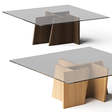 Modern Stripe Coffee Tables by DallAgnese 3D model image 1 