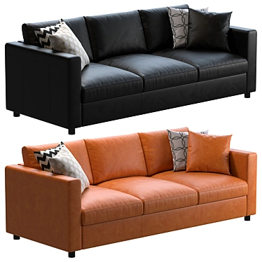 Ikea Finnala leather sofa 3 seater