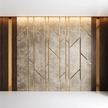 Modern 3D Wall Panel 3D model image 1 