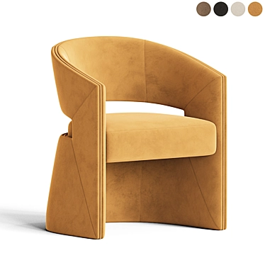 Fortune Dining Chair: Modern Elegance 3D model image 1 