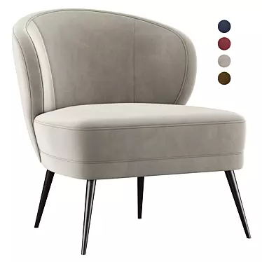 Kitts 2013 Armchair: Elegant Design & Comfort 3D model image 1 