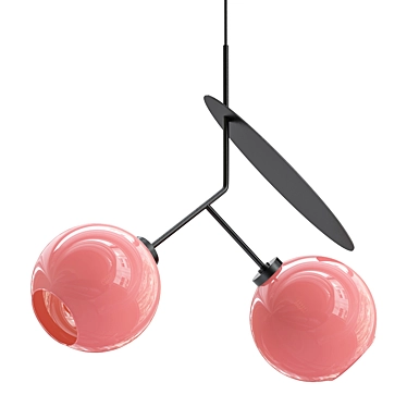 Elegant Cherry Pendant Light 3D model image 1 