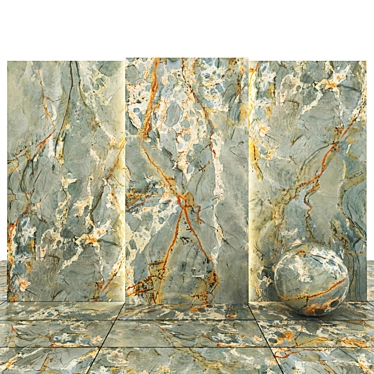 Imperial Roma Marble: Luxe Tiles 3D model image 1 