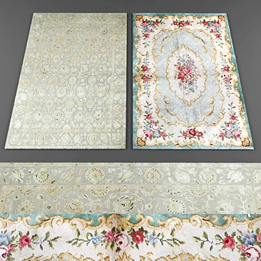 Elegant Rug Collection 3D model image 1 