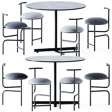  Round Table Gathering: Alma Design 3D model image 1 