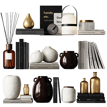 Chic ZARA HOME Decor Set 3D model image 1 