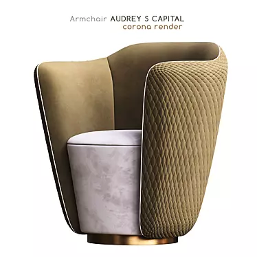 Sophisticated Audrey S Armchair 3D model image 1 