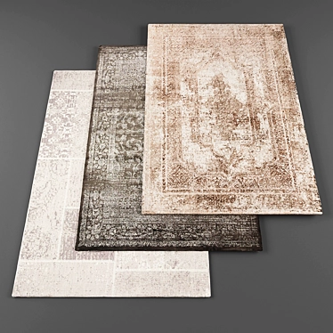 High-Resolution Carpets Set - 5 Pieces 3D model image 1 