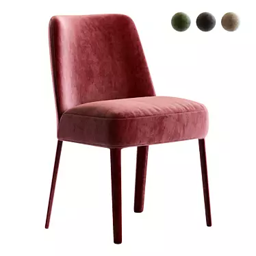 Maxalto Febo Designer Chair 3D model image 1 