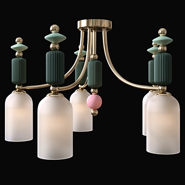 Odeon Light 4861/5C CANDY - Classic Ceiling Chandelier 3D model image 1 